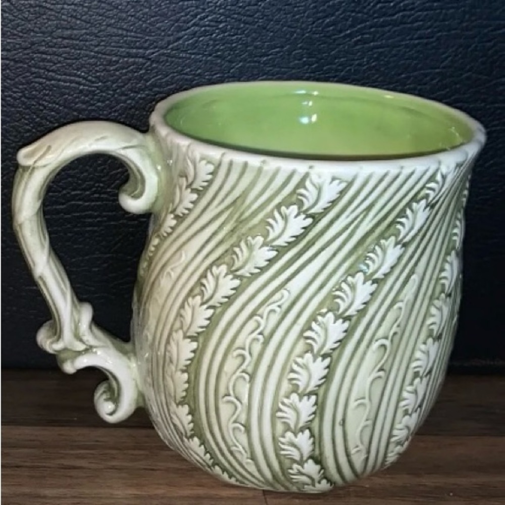 Takahashi set 4 floral handmade San Francisco mugs coffee tea ceramic RARE - Picture 4 of 11